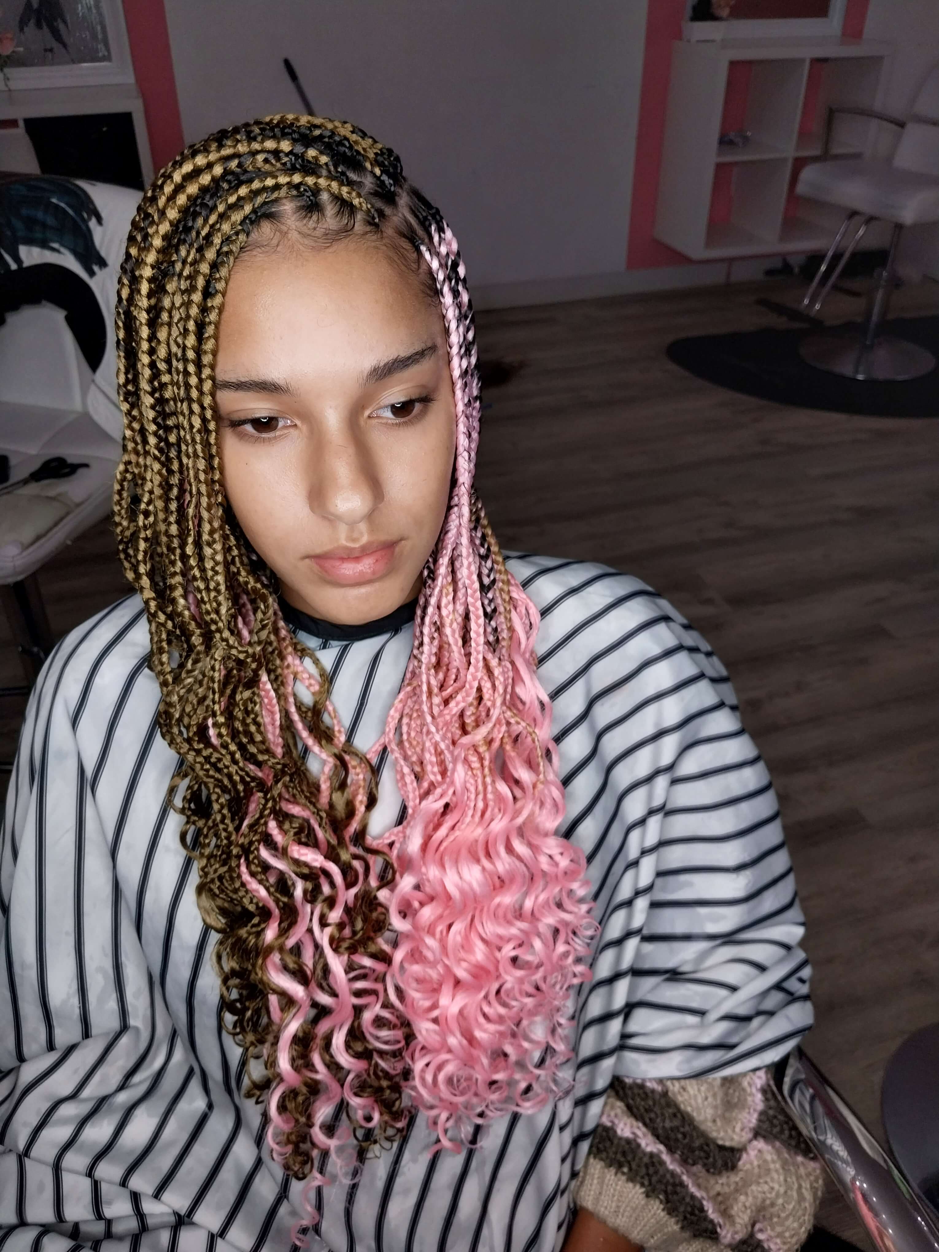 Stylist at work in salon